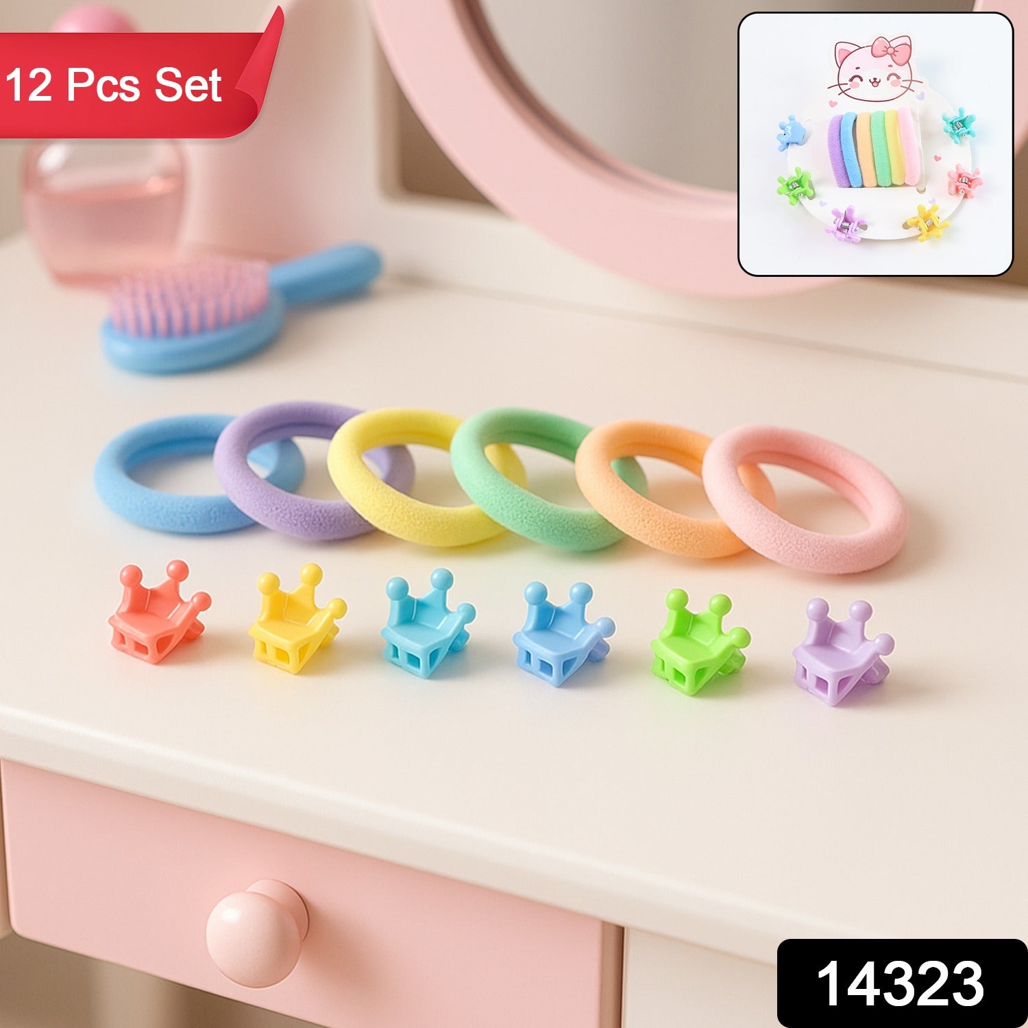 Colorful Hairband & Hair Clip Gift Set for Girls Colorful Hairband & Hair Clip Gift Set for Girls